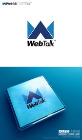 《Webtalk即时通信软件Logo设计 颜麟设计与特尼工作室的创意联盟》